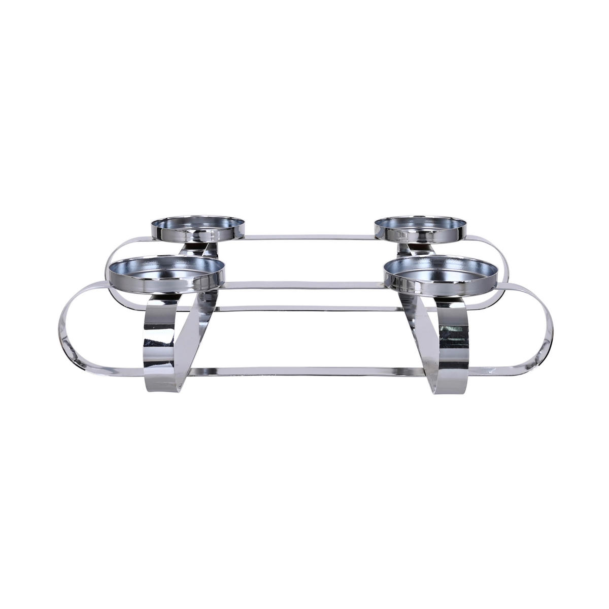 KERZENHALTER - Silberfarben, LIFESTYLE, Metall (35/8cm) - X-Mas