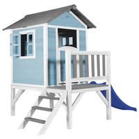 SPIELHAUS 240/189/167 cm  - Blau/Weiß, KONVENTIONELL, Holz/Kunststoff (240/189/167cm) - Ambia Garden