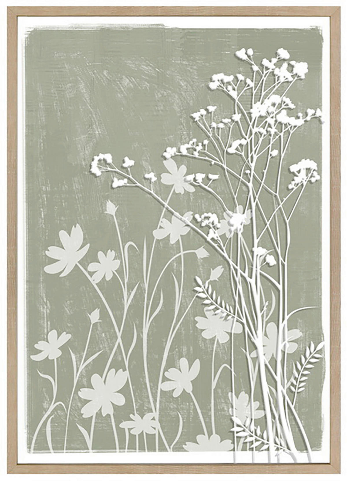 LEINWANDBILD Pflanzen 50/70 cm  - Naturfarben/Grün, Trend, Holzwerkstoff/Kunststoff (50/70cm) - Monee