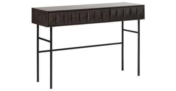 KONSOLENTISCH in Holz, Holzwerkstoff 117/39/75 cm    - Dunkelbraun/Schwarz, MODERN, Holz/Holzwerkstoff (117/39/75cm) - Novel