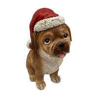 DEKOR KUTYA - fekete/piros, Lifestyle, műanyag (9/18,8/15cm) - X-Mas