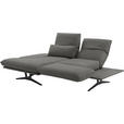 ECKSOFA in Echtleder Hellgrau  - Gelb/Hellgrau, Design, Leder/Metall (130/210cm) - Dieter Knoll