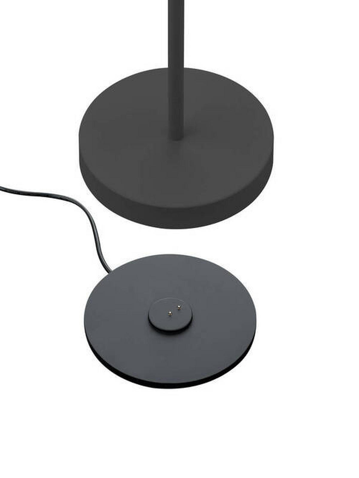 AKKU-STEHLEUCHTE 16/120 cm    - Schwarz, KONVENTIONELL, Metall (16/120cm) - Hell