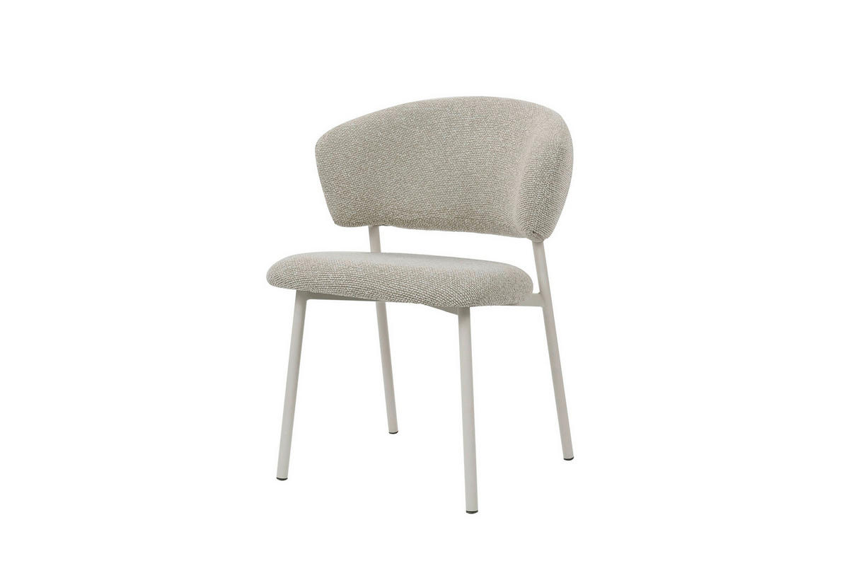 STUHL-SET 2 Stück  Webstoff  Beige  - Beige, MODERN, Textil/Metall (51/82/62cm) - MID.YOU