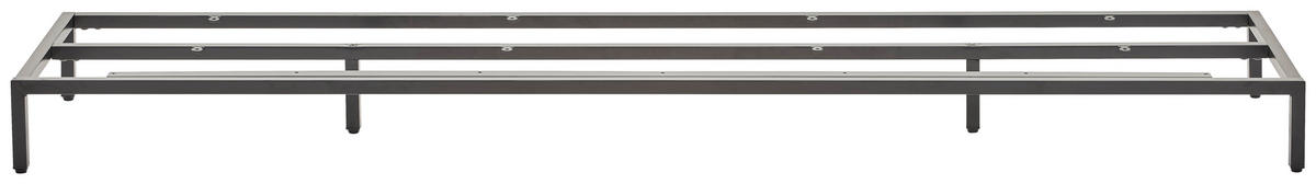 FUßGESTELL - Schwarz, Basics, Metall (180/13/40,5cm) - Novel