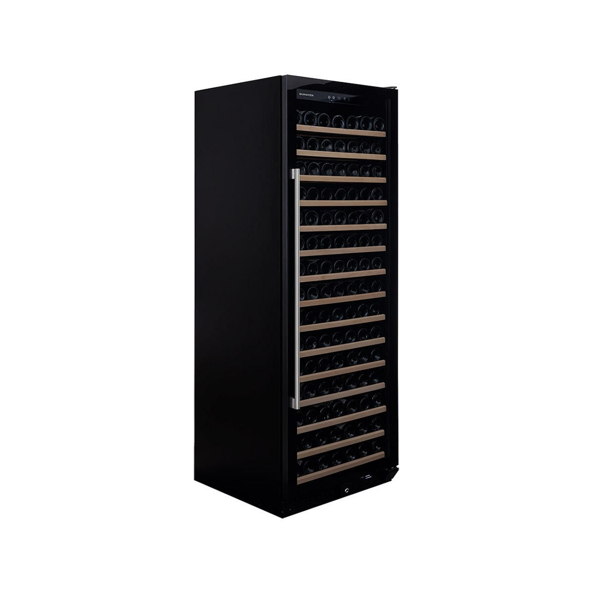 WEINKÜHLSCHRANK DX-194.490BK  - Schwarz, Basics, Glas/Holz (65,5/183,5/68cm)