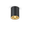LED-DECKENLEUCHTE Nio 7.8/10 cm  - Goldfarben/Schwarz, Design, Metall (7.8/10cm) - Helestra