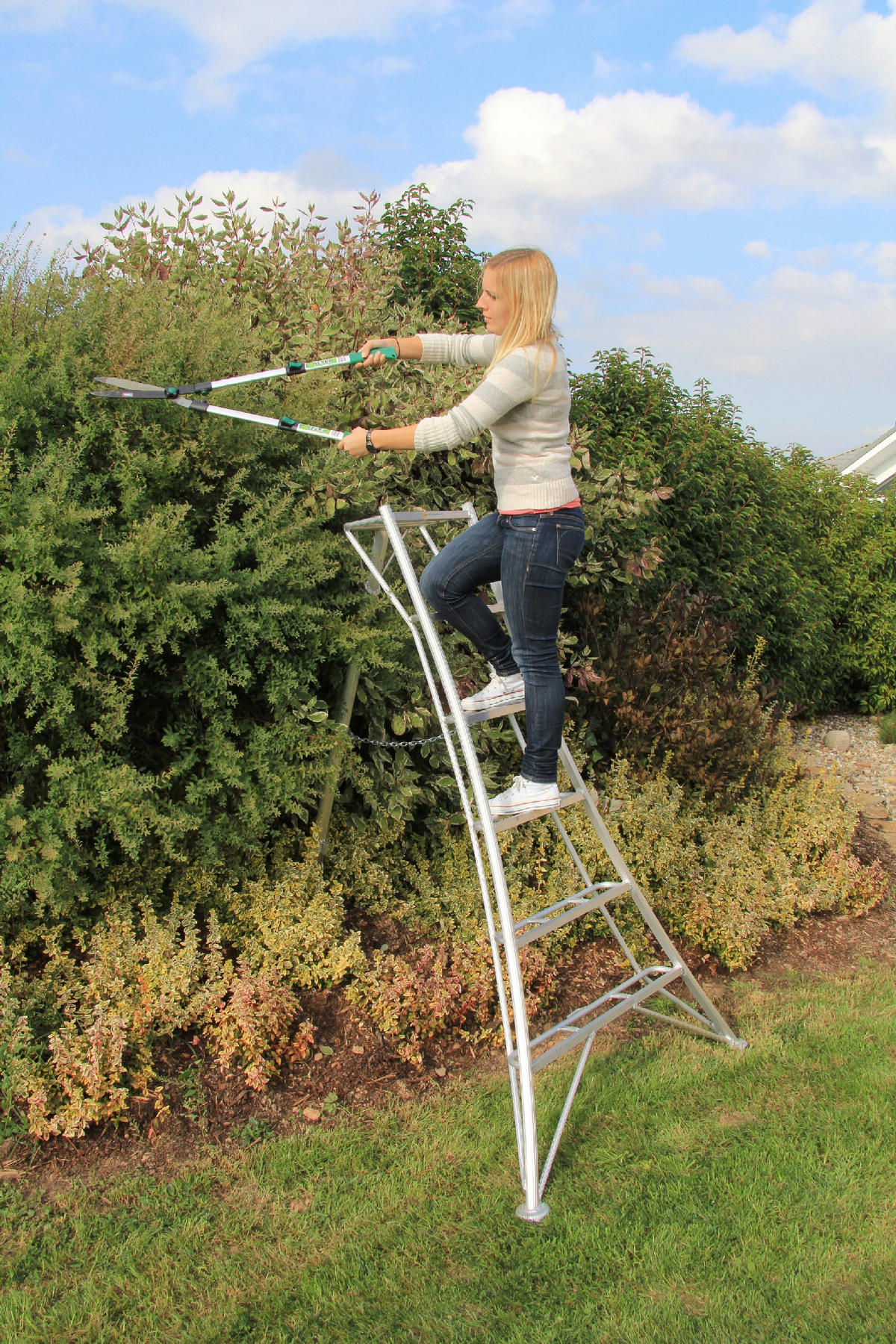 LEITER - Silberfarben, Basics, Metall (125/180/20cm) - Ambia Garden