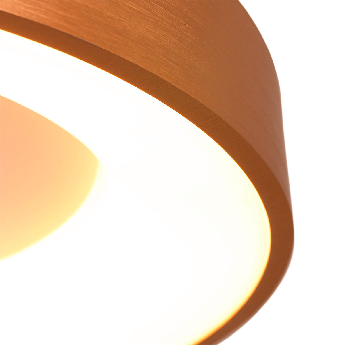 LED-DECKENLEUCHTE Ringlede 48/9 cm   - Goldfarben, Basics, Kunststoff/Metall (48/9cm)