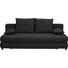 SCHLAFSOFA in Textil Anthrazit - Anthrazit/Schwarz, Design, Kunststoff/Textil (208/73-90/102cm) - Hom`in SCHLAFSOFA in Textil Anthrazit - Anthrazit/Schwarz, Design, Kunststoff/Textil (208/73-90/102cm) - Hom`in