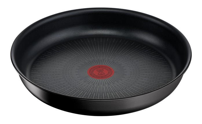 SADA PÁNVÍ, 24+28 cm, 3dílné - tmavě šedá, Basics, kov (24+28cm) - Tefal