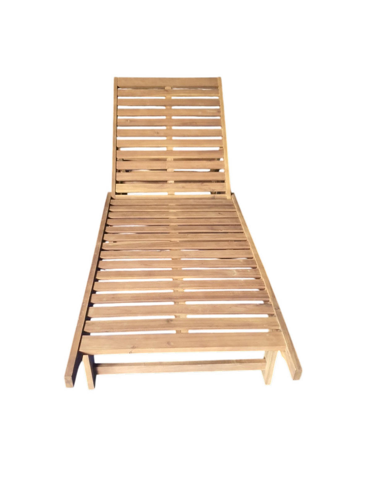 GARTENLIEGE 186/32/70 cm  - Grau/Akaziefarben, Basics, Holz/Textil (186/32/70cm) - Ambia Garden