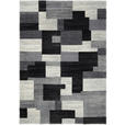 WEBTEPPICH 80/150 cm Astor Grid Grau, Schwarz  - Schwarz/Grau, Design, Textil (80/150cm) - Novel