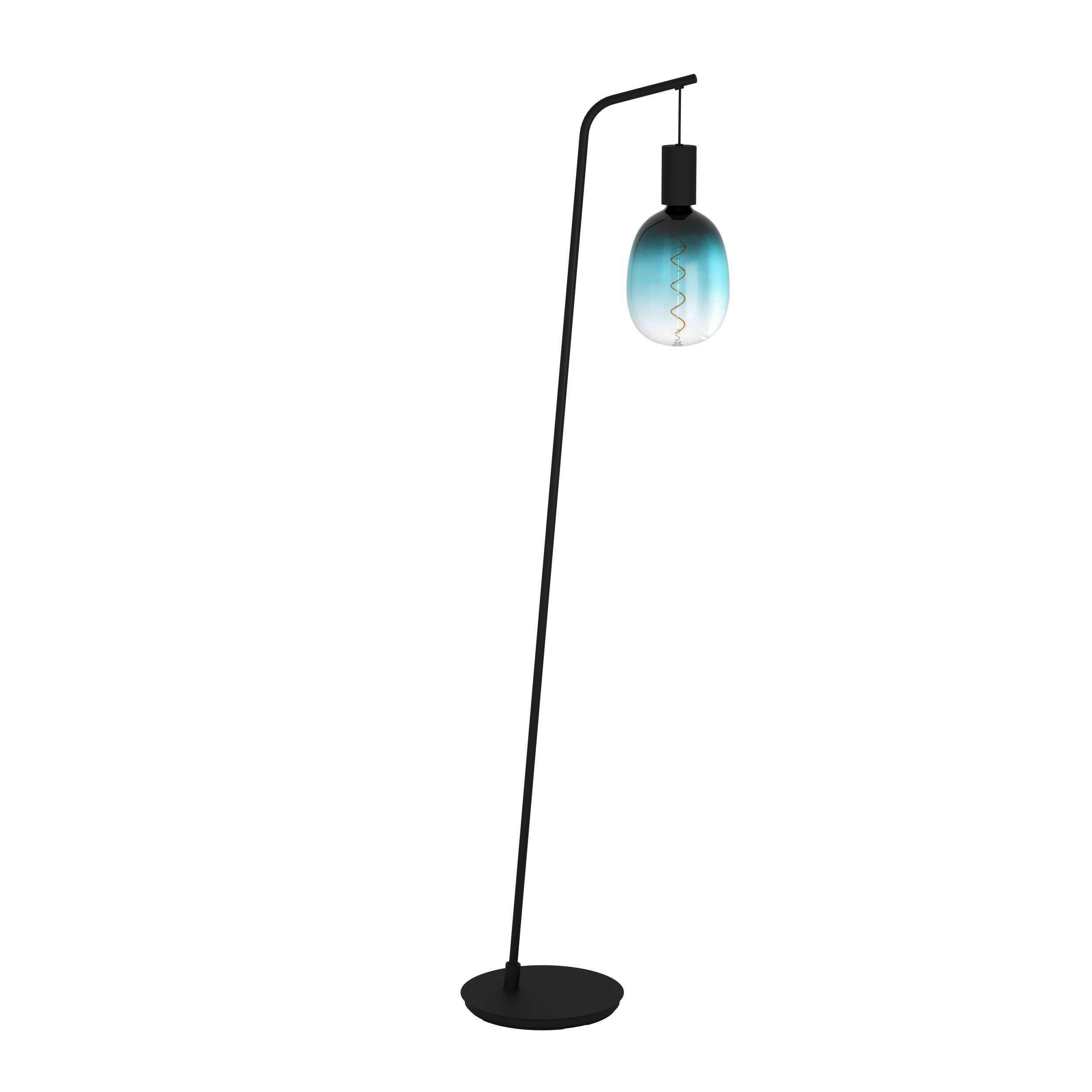 STEHLEUCHTE 43/6/170 cm    - Schwarz, Basics, Metall (43/6/170cm)
