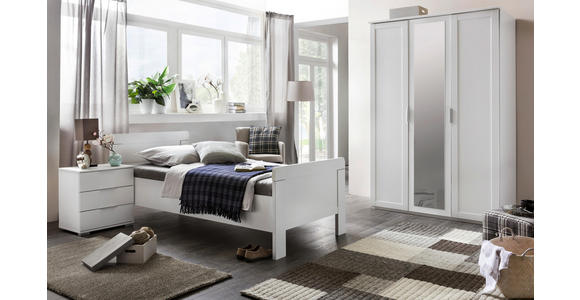 BETT 100/200 cm - Weiß, KONVENTIONELL (100/200cm) - Cantus