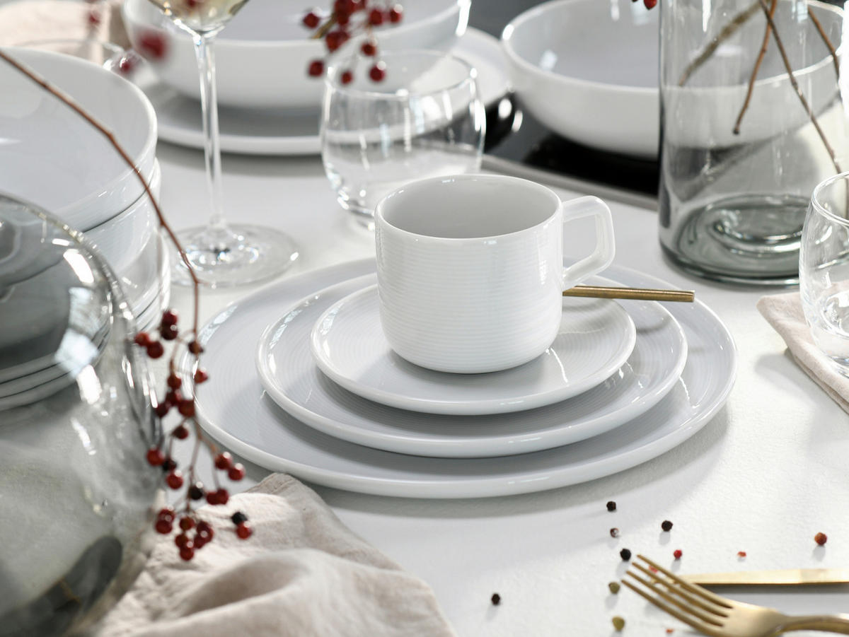 KOMBISERVICE Weiß Session White 30-teilig 6 Personen  - Weiß, Basics, Keramik - Creatable