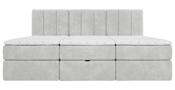 FAMILIENBETT - Hellgrau/Schwarz, Design, Holzwerkstoff/Kunststoff (240/200cm) - Esposa