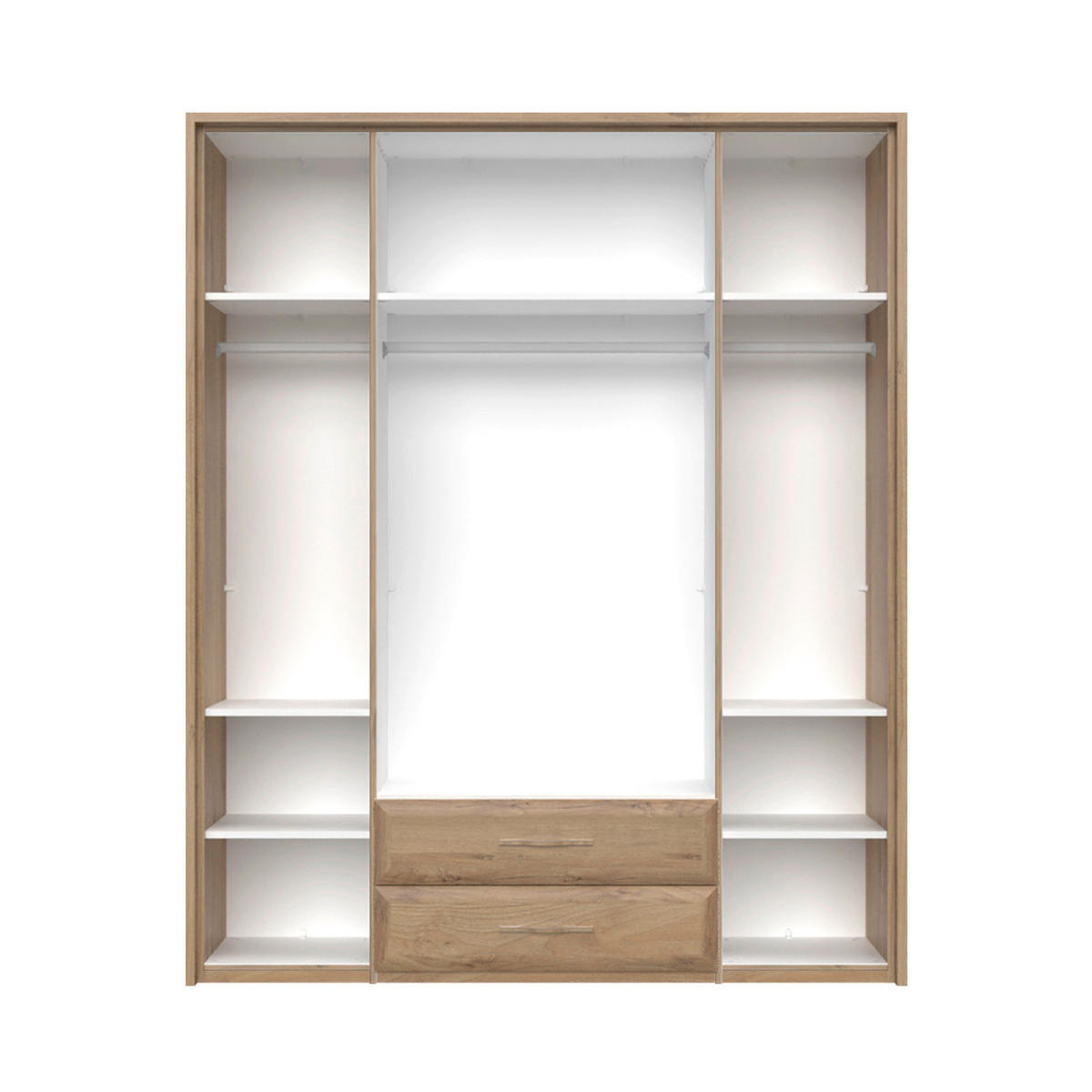 ORMAR SA KLASIČNIM VRATIMA bež  187/226/60 cm  - bež, Dizajnerski, metal/pločasti materijal (187/226/60cm)