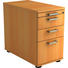 CONTAINER - Chromfarben/Buchefarben, KONVENTIONELL, Holzwerkstoff/Kunststoff (42,8/72-76/80cm) CONTAINER - Chromfarben/Buchefarben, KONVENTIONELL, Holzwerkstoff/Kunststoff (42,8/72-76/80cm)