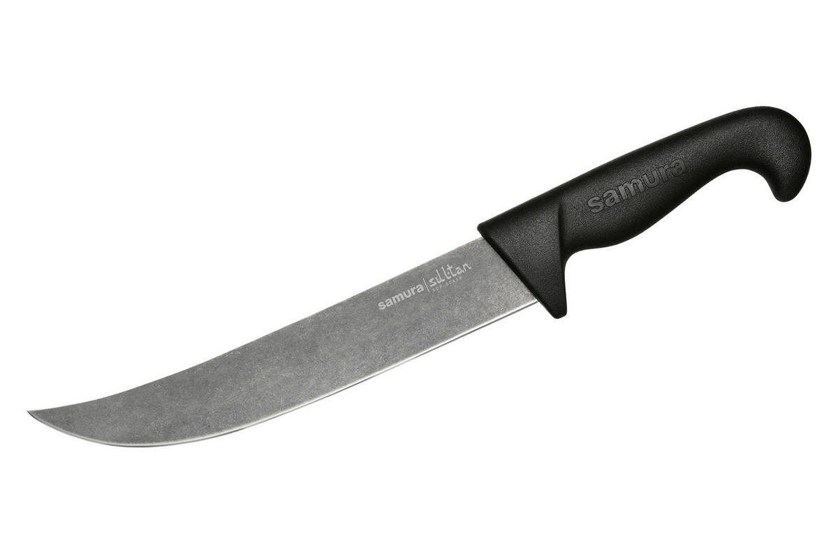 KUHARSKI NOŽ  SULTAN PRO STONEWASHED        34,5 cm    nerjaveče jeklo - srebrne barve/črna, Basics, kovina/umetna masa (34,5cm) - Samura