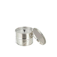 OUTDOORKERZE - Silberfarben/Weiß, Trend, Naturmaterialien/Metall (18/14cm)