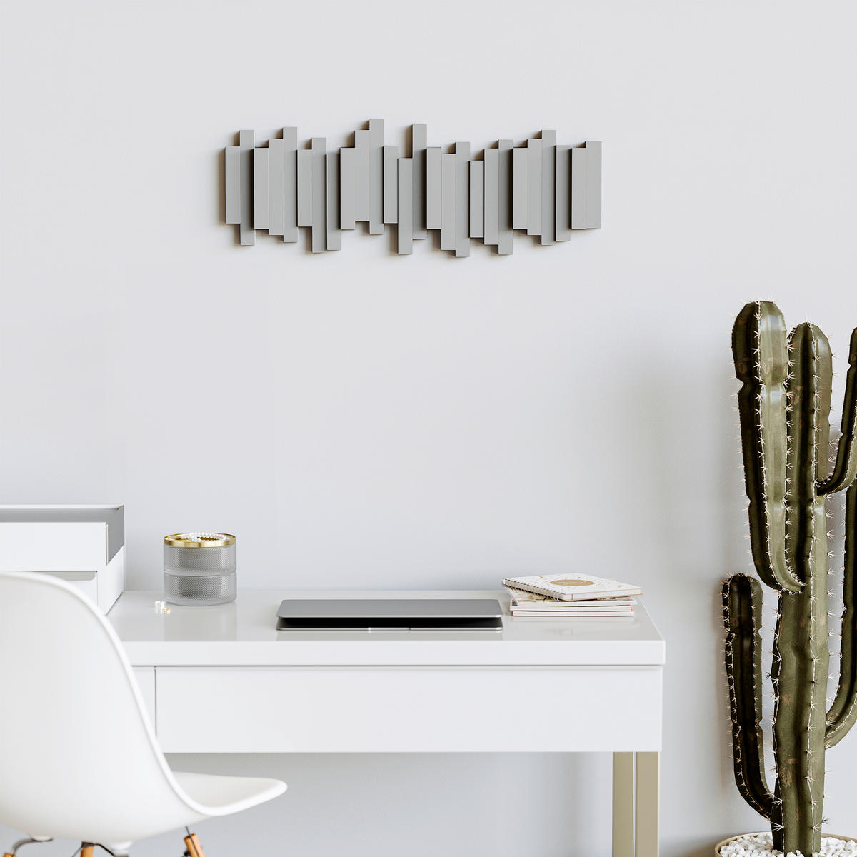 GARDEROBENLEISTE  in Grau  - Grau, Design, Kunststoff (49/18/3cm) - Umbra