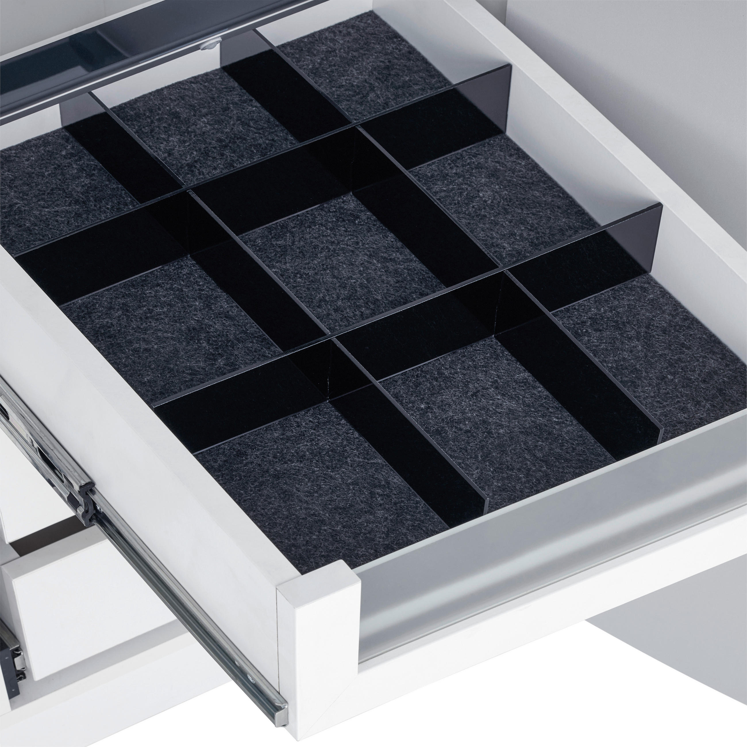 LÅDINDELNING 34/5/43 cm   - antracit, plast (34/5/43cm) - Best Price