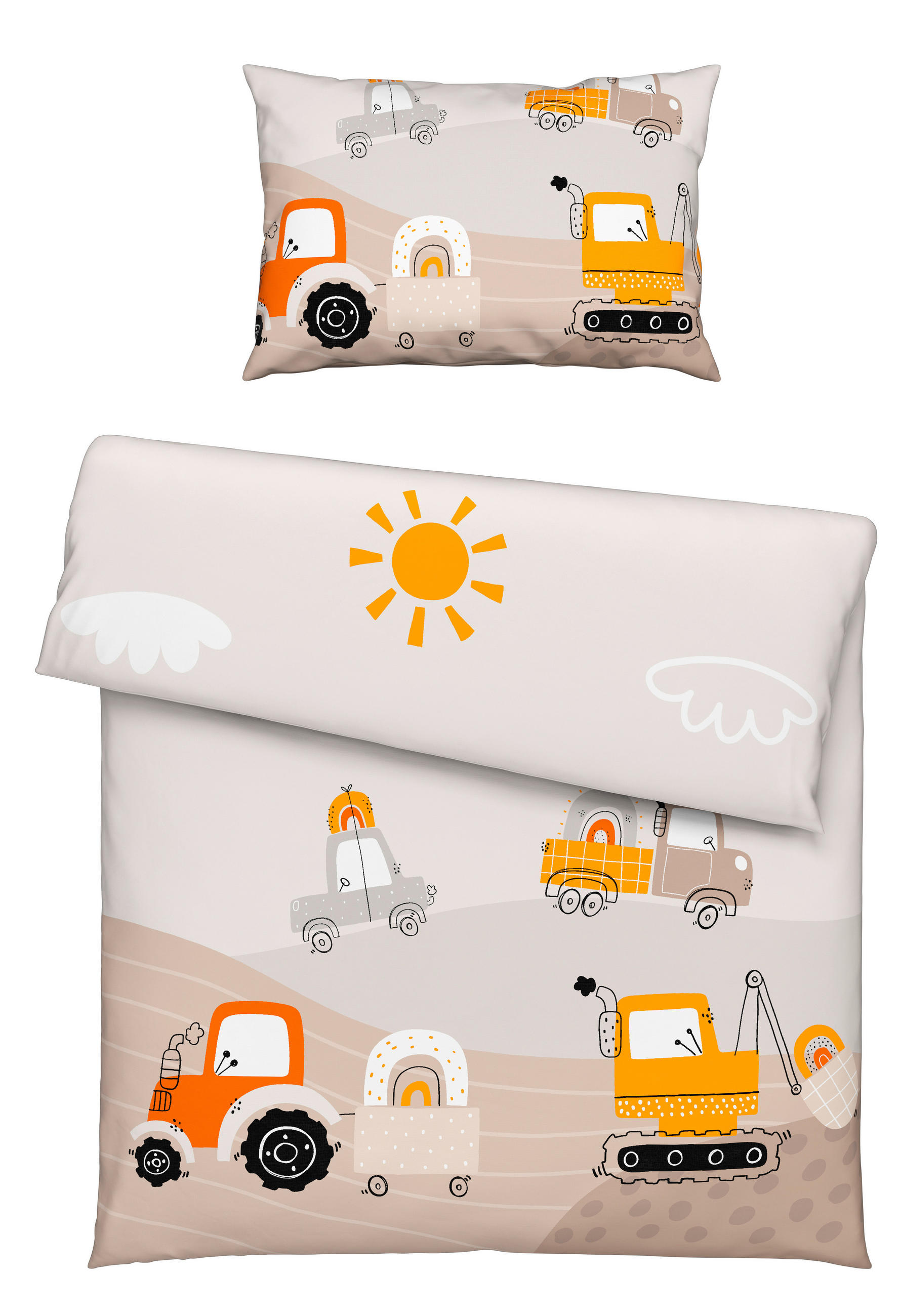 BABYBETTWÄSCHE Flanell 100/135 cm  - Weiß, Basics, Textil (100/135cm) - Patinio