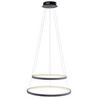 LED-Hängeleuchte Milan 50/50/120 cm   - Anthrazit, Design, Kunststoff/Metall (50/50/120cm)