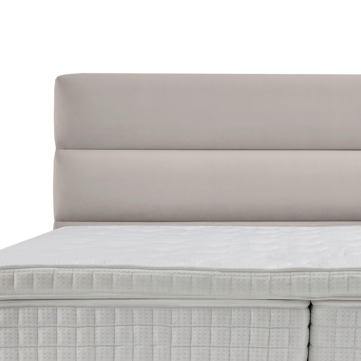 POSTEL BOXSPRING, 200/200 cm, krémová - černá/krémová, Moderní, kov/kompozitní dřevo (200/200cm) - MID.YOU