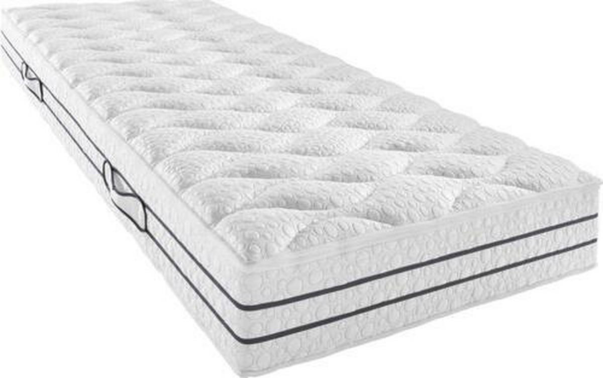 KALTSCHAUMMATRATZE 180/200 cm Höhe ca. 24 cm  - Weiss, Basics, Textil (180/200cm) - Sleeptex