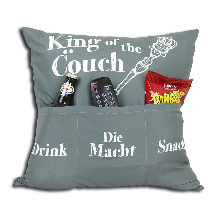 ZIERKISSEN   43/43/15 cm  - Hellgrau, Basics, Textil (43/43/15cm)