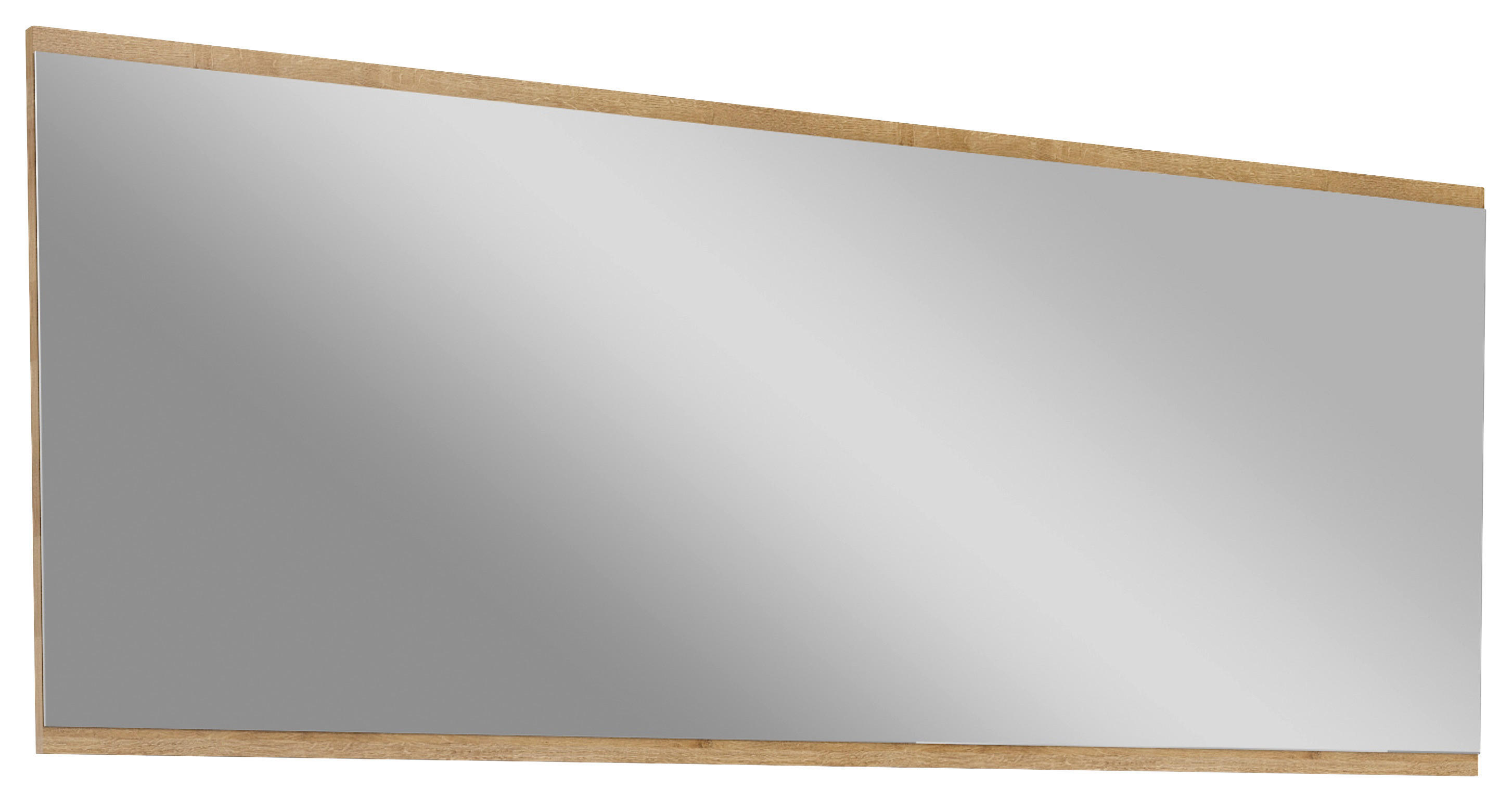 WANDSPIEGEL Eichefarben  - Eichefarben, Design, Glas/Holzwerkstoff (135/53/2,2cm)