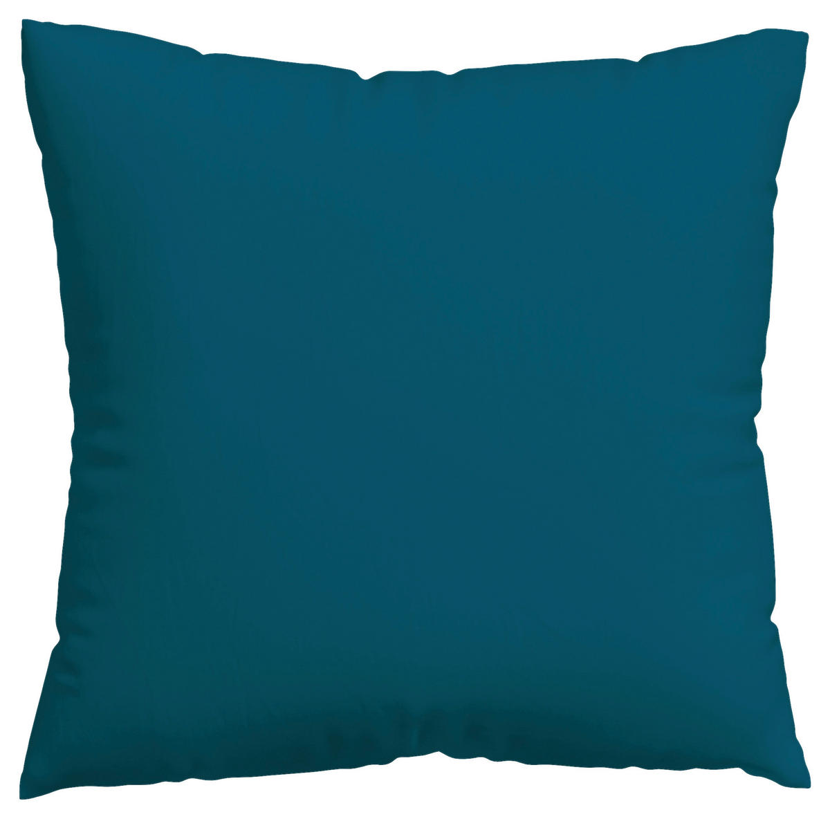 KISSENHÜLLE WOVEN SATIN 40/40 cm  - Petrol, Basics, Textil (40/40cm) - Schlafgut