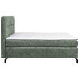 BOXSPRINGBETT 140/200 cm  in Mintgrün  - Schwarz/Mintgrün, Design, Textil/Metall (140/200cm) - Esposa