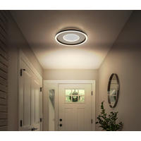 LED SVJETILJKA STROPNA WILEY  - bijela/siva, Basics, metal/plastika (33/5,7cm) - Globo