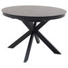 ESSTISCH in Metall, Keramik 120-160/120/76 cm  - Anthrazit, Design, Keramik/Metall (120-160/120/76cm) - Livetastic