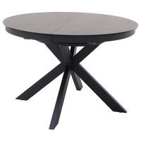 ESSTISCH in Metall, Keramik 120-160/120/76 cm  - Anthrazit, Design, Keramik/Metall (120-160/120/76cm) - Livetastic