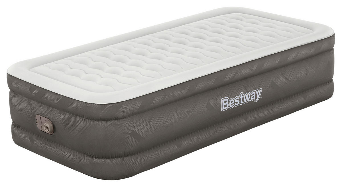 LUFTBETT FORTECH TWIN 69048 Grau, Dunkelgrau  - Dunkelgrau/Grau, KONVENTIONELL, Kunststoff (191/97/46cm) - Bestway