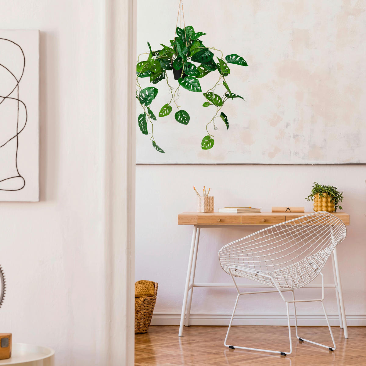 UMĚLÁ ROSTLINA monstera  - černá/zelená, Moderní, plast (75/100/63cm) - MID.YOU