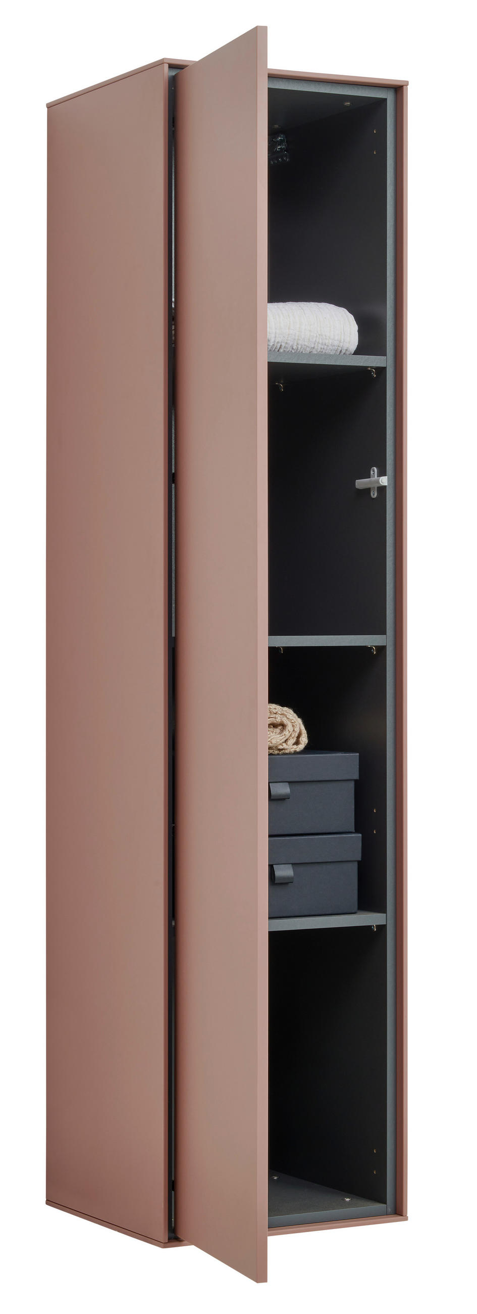 GARDEROBENSCHRANK RENO  in 42/170/41 cm  - Braun, Design, Holzwerkstoff (42/170/41cm) - Voleo