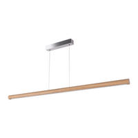 LED-HÄNGELEUCHTE Olsen 160/6,5/110 cm   - Eichefarben, Natur, Holz/Metall (160/6,5/110cm)