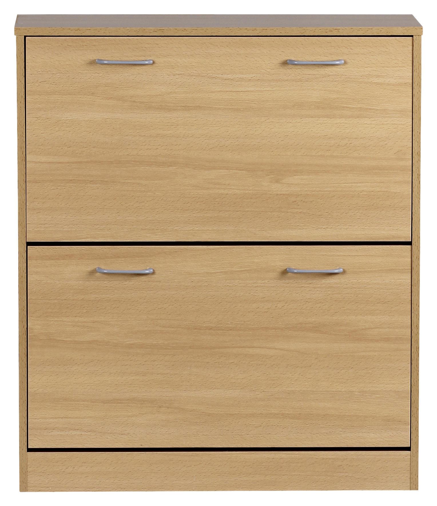 ORMARIĆ ZA OBUĆU boje bukve drvni materijal - srebrne boje/boje bukve, Konvencionalno, drvni materijal/plastika (75/87/24cm) - MID.YOU