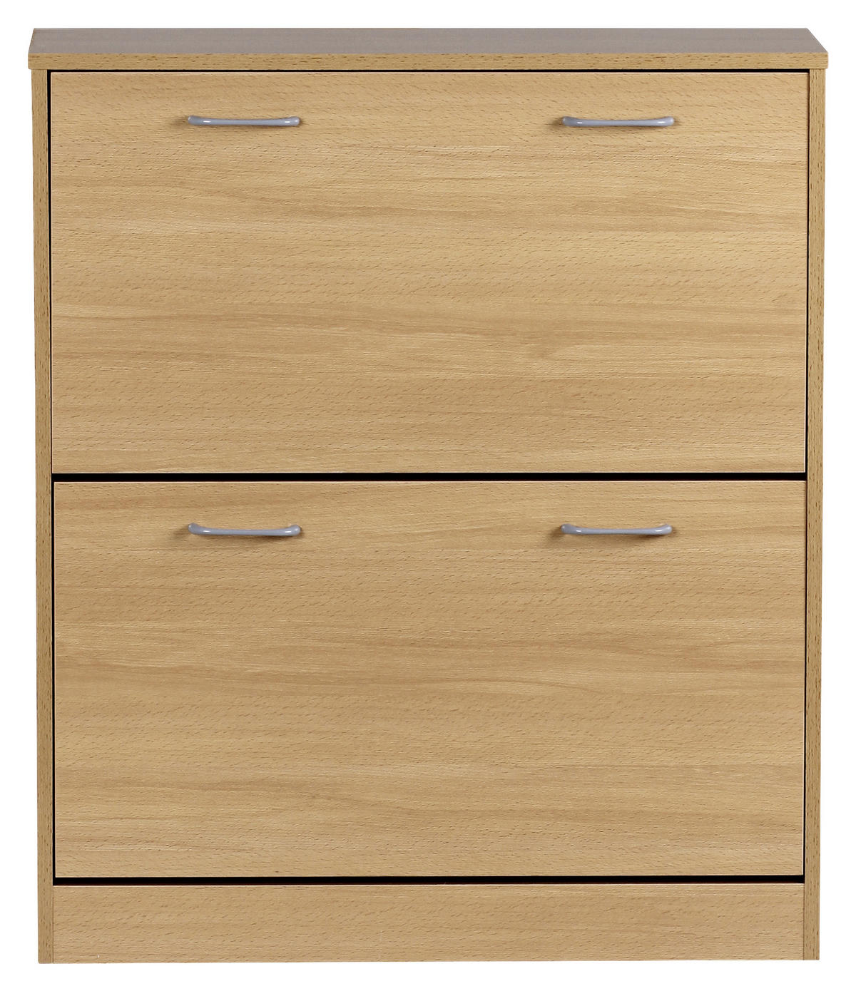 OMARA Z LOPUTAMI ZA ČEVLJE barve bukve - srebrne barve/barve bukve, Konvencionalno, umetna masa/leseni material (75/87/24cm) - MID.YOU