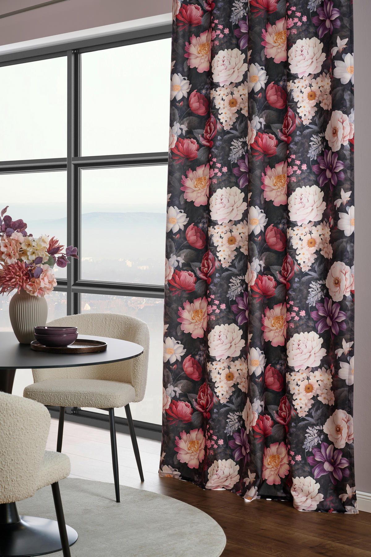 HOTOVÝ ZÁVĚS, neprůsvitné, 140/245 cm - vícebarevná, Trend, textil (140/245cm) - Esposa
