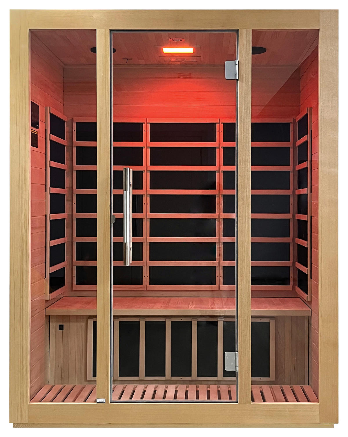 INFRAROTKABINE HÖNEFOSS III für 3 Personen HÖNEFOSS III  - KONVENTIONELL, Holz (153/195/105cm)