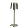 AKKU-TISCHLEUCHTE Roxi 9/27,5 cm   - Nickelfarben, KONVENTIONELL, Metall (9/27,5cm)