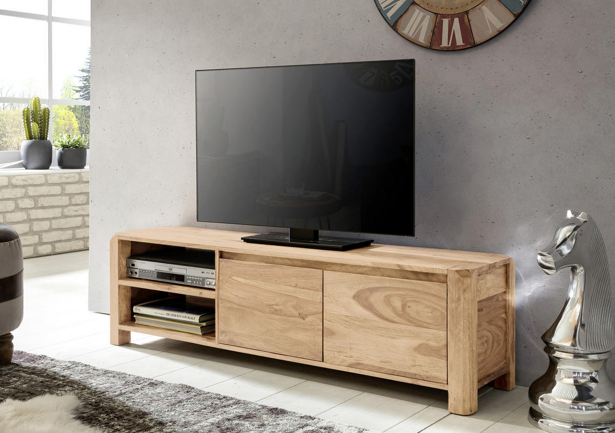 LOWBOARD  in 140/40/35 cm  - Akaziefarben, Design, Holz (140/40/35cm) - MID.YOU