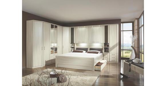 SCHLAFZIMMER in Eschefarben - Eschefarben, KONVENTIONELL, Holzwerkstoff (180/200cm) - Venda