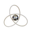 LED-DECKENLEUCHTE 55/55/15 cm   - Sandfarben/Chromfarben, Design, Kunststoff/Metall (55/55/15cm) - Novel
